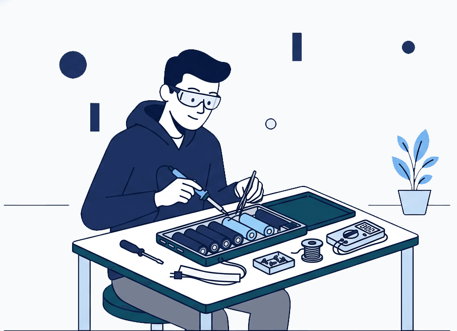 Zdjęcie ogniw / pakietu